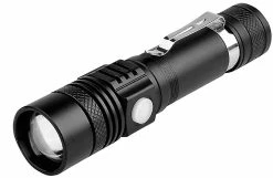 Unbranded Accessoires De Vélo, Lumière De Vélo, Lampe De Poche De Cyclisme Usb Lampe De Poche éblouissante Rechargeable Éclairage Extérieur Lumières De Vélo LED Avant Et Arrière (noir)