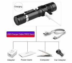 Unbranded Accessoires De Vélo, Lumière De Vélo, Lampe De Poche De Cyclisme Usb Lampe De Poche éblouissante Rechargeable Éclairage Extérieur Lumières De Vélo LED Avant Et Arrière (noir) -Glass Vases Boutique de vente 642426859 max