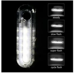 Unbranded BicycleTte Selle Lampe Outdoor Cob Bike Lumière Arrière Nuit Équitation Accessoire Nuit Pêche Et Cyclisme Extérieur Et Entrepôt (blanc)