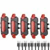 Unbranded 5 Ensembles Lampe De Poche Vélo Lumière Vélo VTT Route Lampe Frontale Vélo Phare Lanterne Cyclisme Éclairage Vélo Accessoires Usb Recharge