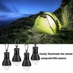 Unbranded Led Tente Lantern Lampe Lampe D’Urgence Ampoule Portable, Noir (4 Pack) -Glass Vases Boutique de vente 642772200 max