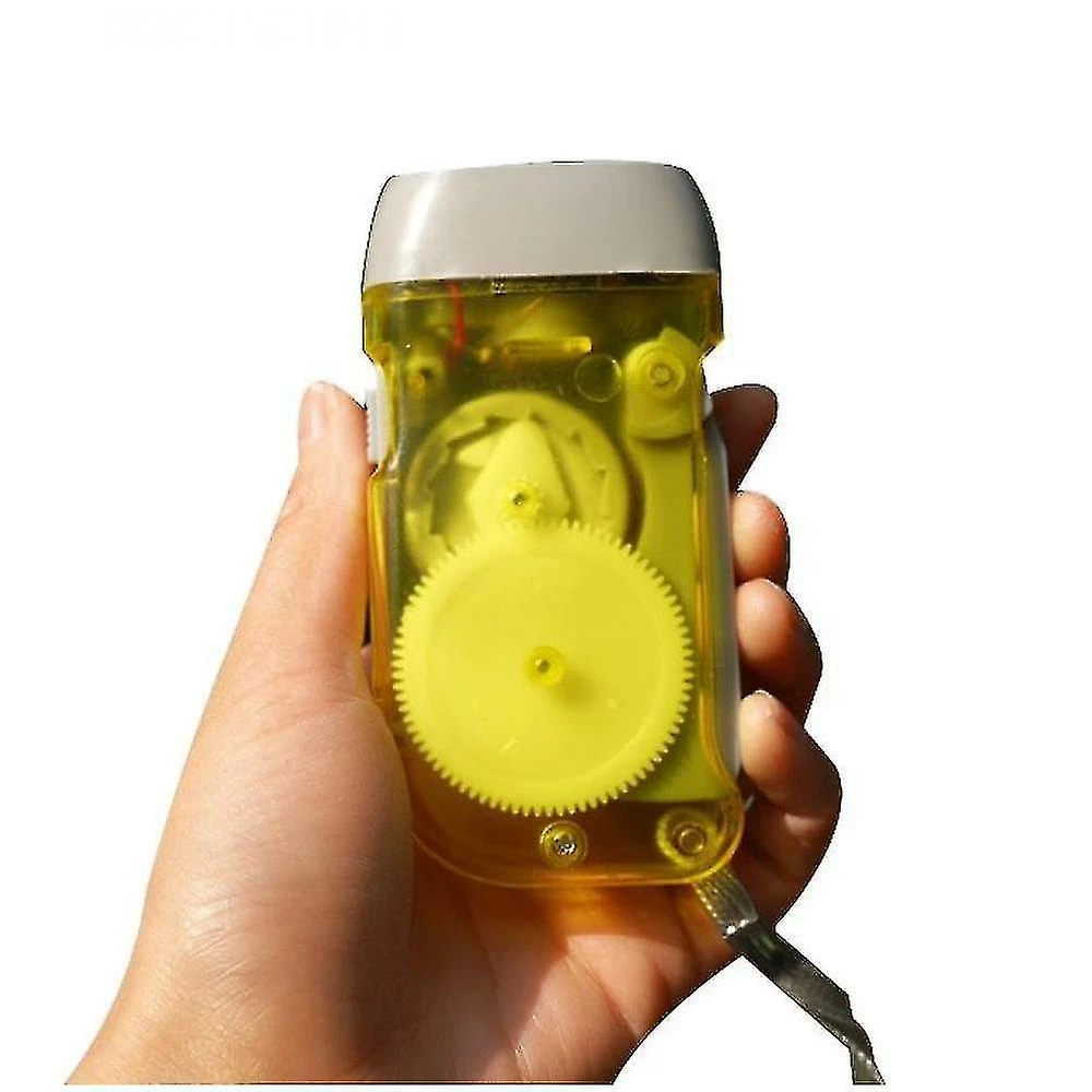 Unbranded Lampe De Poche à Manivelle, Pas De Batterie (jaune) 1 Unbranded Lampe De Poche à Manivelle, Pas De Batterie (jaune)