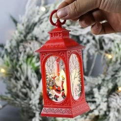 Unbranded Noël Led Light Up Lanterne Noël Lampe De Table-ornement Décoration Wind-lantern. (rouge) (1pcs) -Glass Vases Boutique de vente 643242719 max