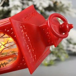 Unbranded Noël Led Light Up Lanterne Noël Lampe De Table-ornement Décoration Wind-lantern. (rouge) (1pcs) -Glass Vases Boutique de vente 643242869 max