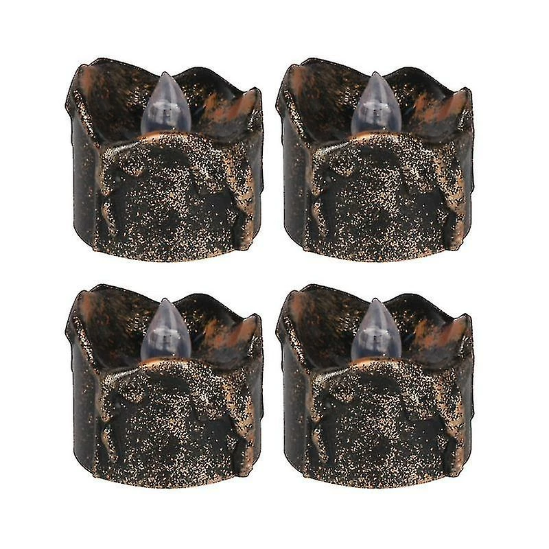 Unbranded 4pcs Halloween Led Bougie Lumière Bougie Électrique Lampe Bougie Lampe Cool Night Light Coquille Noire Avec Flash Jaune 1 Unbranded 4pcs Halloween Led Bougie Lumière Bougie Électrique Lampe Bougie Lampe Cool Night Light Coquille Noire Avec Flash Jaune