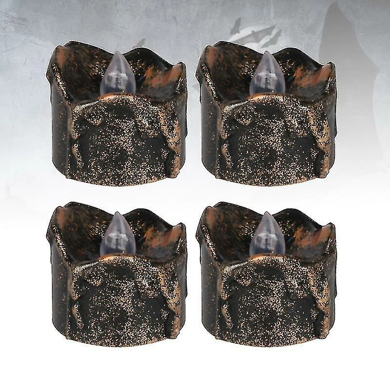 Unbranded 4pcs Halloween Led Bougie Lumière Bougie Électrique Lampe Bougie Lampe Cool Night Light Coquille Noire Avec Flash Jaune 3 Unbranded 4pcs Halloween Led Bougie Lumière Bougie Électrique Lampe Bougie Lampe Cool Night Light Coquille Noire Avec Flash Jaune – Image 3