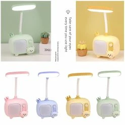 Unbranded Animal Night Light Protection Des Yeux Pour Enfants Réglable Multicolore USB Rechargeable Mignon Animal Lampe De Bureau