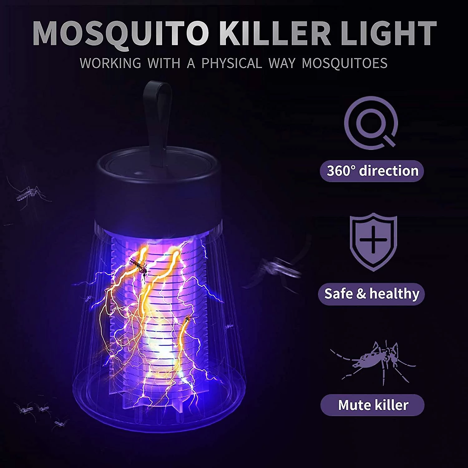 Unbranded Mosquito Repellent Mosquito Killer Lamp 5w Uv Lampe électrique Anti-moustiques Gamme Efficace 3 Unbranded Mosquito Repellent Mosquito Killer Lamp 5w Uv Lampe électrique Anti-moustiques Gamme Efficace – Image 3
