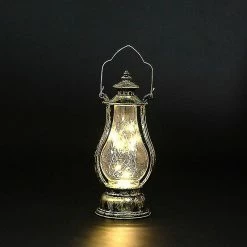 Jccc 8 Rétro Petite Lampe à Huile Led Fil De Cuivre Lampe String Pony Lamp Creative Jug-shaped Candle Lamp Wind Lamp Ornament