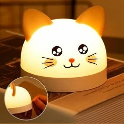 Theresa Réveil Mignon Chat Pour Enfants Avec 3 Couleurs Led Lampe Minuterie Enfants -Glass Vases Boutique de vente 670587932 max