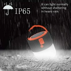 Unbranded Lanterne De Camping Led, Lampe De Poche étanche Rechargeable Solaire Et Portable Avec Port USB - 5 Modes D’éclairage - Convient Pour Tente, Urgence, Sortie De Courant -Glass Vases Boutique de vente 670692241 max