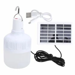 Gegong 50w Extérieur Led Système Solaire Lumière Portable Lampe De Charge Camping Lumière D’urgence