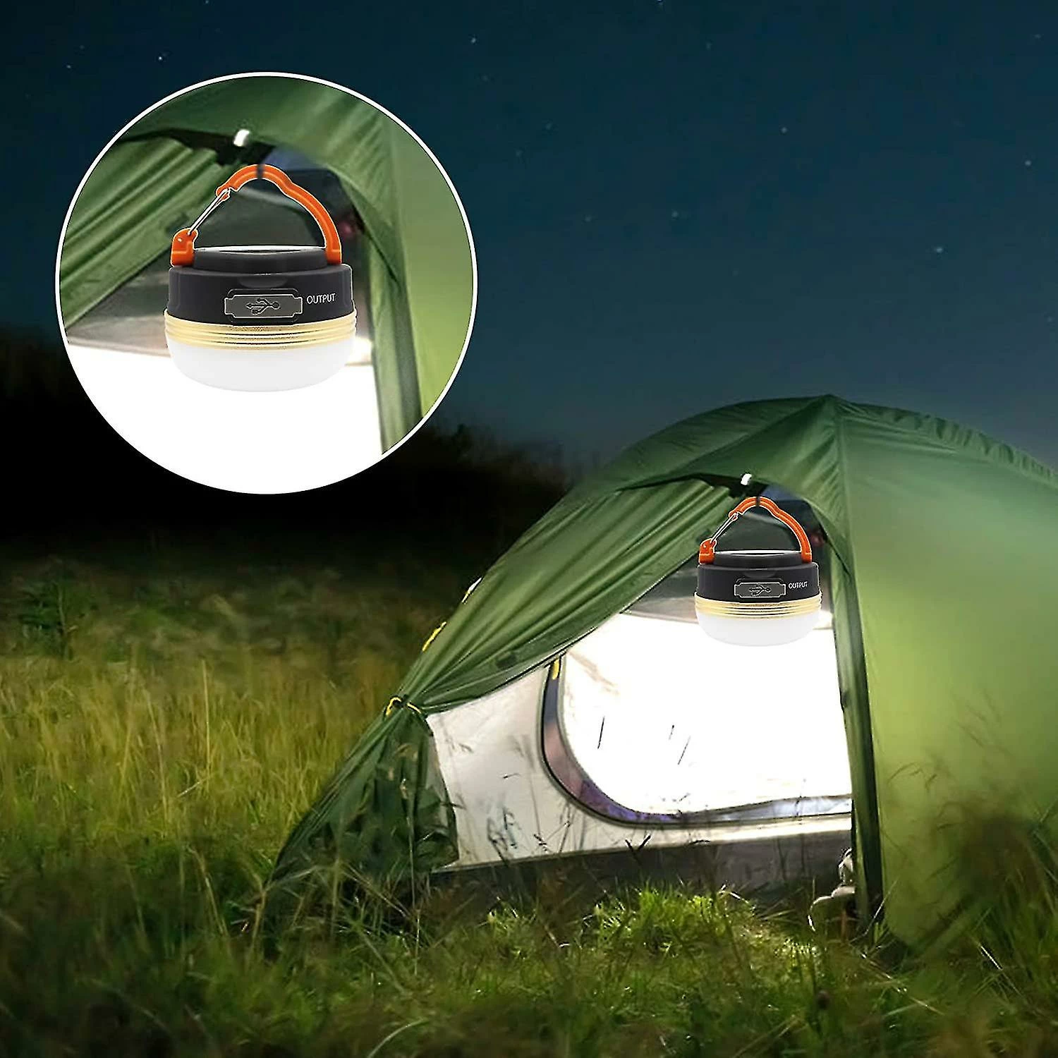 Unbranded Pack Camping Light Lantern Led Étanche Usb Lampe Rechargeable 3 Modes Power Bank Tente Lumières Pour Camping En Plein Air 4 Unbranded Pack Camping Light Lantern Led Étanche Usb Lampe Rechargeable 3 Modes Power Bank Tente Lumières Pour Camping En Plein Air – Image 4