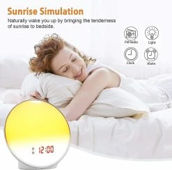 Unbranded Tageslichtwecker,lichtwecker Wake Up Licht Sonnenaufgang Simulation Light,nachtlicht Zum Erwachsene&kinder,led Sonnenlicht Lampe Mit Fm Radio,snooze,2 -Glass Vases Boutique de vente 681555831 max