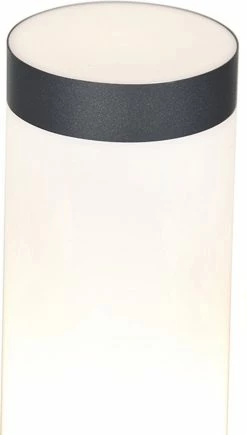 QAZQA Rox - Lampe D'extérieur LED Moderne Et Smart | Lampadaire Pour Extérieur Avec WiFi - 1 Lumière - H 80 Cm - Gris Foncé - Éclairage Extérieur -Glass Vases Boutique de vente 681x1200 1