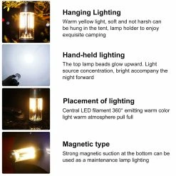 Unbrand Lampe De Poche Rechargeable USB High Lumen, Portable Led Camping Light Waterproof Super Bright Flashlight Pour Camping Essentials -Glass Vases Boutique de vente 682769790 max