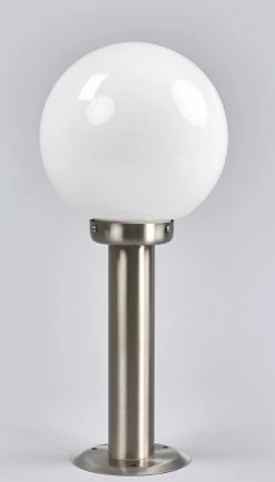 Lindby - Lampe D'extérieur - 1lumière - Acier Inoxydable, Verre - H: 45 Cm - E27 - Acier Inoxydable, Blanc Opale -Glass Vases Boutique de vente 685x1200