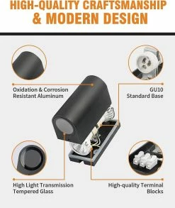 Unbranded Max 35W GU10 Aluminium Haut / Bas Lampe Murale Extérieure IP65 Imperméable à L’eau Jardin Appliques Alimentées Sol Extérieur Applique Murale Pour Jardin -Glass Vases Boutique de vente 687633936 max