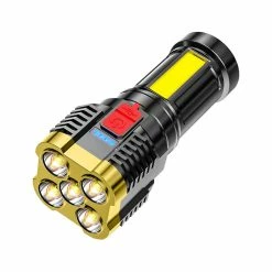 Unbrand Portable 5 Led Lampe De Poche Luminosité Puissante 3 Modes Dimmable Torche Pour Backpacking Escalade Aventure