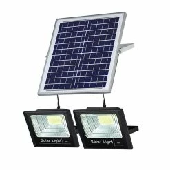 Unbrand Lumière Solaire LED Extérieur Spotlight Imperméable à L’eau Longue Durée De Vie De La Batterie Lampe Pour Piscines Cour Patios Trottoirs