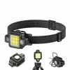 Unbrand Mini Cob Led Lampe Frontale USB Charge Avec Bandeau élastique Pour Le Camping De Marche En Plein Air