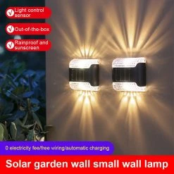 Unbrand Lampe Murale Solaire De Jardin Rainproof Automatic Sensing Lights Pour Garden Porch Courtyard -Glass Vases Boutique de vente 691041096 max