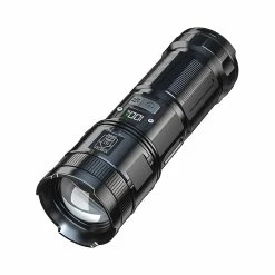 Unbrand Led Super Bright Zoom Flashlight Power Display 1000m Éclairage Zone Lampe De Poche Pour Camping Randonnée Running