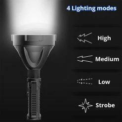 Unbrand Lampe De Poche à Longue Portée LED Torche Forme Lampe De Poche Multifonctionnelle Extérieure Pour Les Urgences De Camping En Plein Air -Glass Vases Boutique de vente 691042211 max