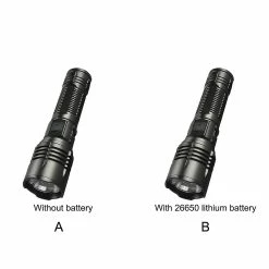 Unbrand Projecteur Imperméable à L’eau De Lampe De Poche à LED Zoomable Avec Gradation à 5 Vitesses Pour Une Utilisation D’urgence Et En Extérieur -Glass Vases Boutique de vente 691042256 max