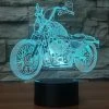 Unbranded Usb Led 3d Lampe Led Moto Modèle 3d Capteur Night Light Atmosphère Lampe Comme Décoration De Chambre