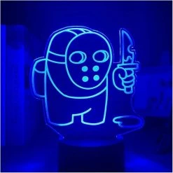 Unbranded Acrylique 3d Night Light Lampe - Jeu Parmi Nous Led Lumière Pour La Décoration De Chambre Parmi Nous Imposteur Led Lampe Dropshipping (couleur: 16 Couleur Avec