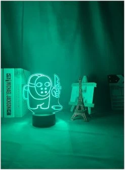 Unbranded Acrylique 3d Night Light Lampe - Jeu Parmi Nous Led Lumière Pour La Décoration De Chambre Parmi Nous Imposteur Led Lampe Dropshipping (couleur: 16 Couleur Avec -Glass Vases Boutique de vente 691413476 max