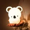 Unbranded Koala Night Light Pour Enfants Chambre, Koala Lampe Enfants Veilleuse Chambre, Mignon Koala Cadeaux Pour Filles, Portable Squishy Silicone Bébé Veilleuse