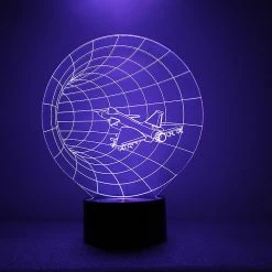 Unbranded Airplain 3d Night Light Led Illusion Lampe Time Warp Lampe De Table De Bureau De Chevet, 7 Lumières Changeantes De Couleur Avec Base Plate Et Abs En Acrylique Et Chargeur USB -Glass Vases Boutique de vente 691415271 max