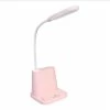 Unbranded Lampe De Bureau LED Avec Port De Charge USB Et Porte-stylo, 2 Modes De Couleur Et Gradation En Continu, Mini Lampe Mignonne Pour Lire Dans Les Dortoirs, Rose