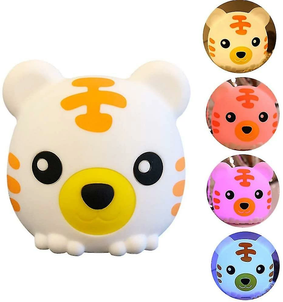 Unbranded Lumière De Nuit Led Pour Enfants, Lampe De Nuit Portable Tiger Silicone Nursery (alimentée Par Batterie) 1 Unbranded Lumière De Nuit Led Pour Enfants, Lampe De Nuit Portable Tiger Silicone Nursery (alimentée Par Batterie)