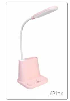 Unbranded Lampe De Bureau LED Avec Port De Charge USB Et Porte-stylo, 2 Modes De Couleur Et Gradation En Continu, Mini Lampe Mignonne Pour Lire Dans Les Dortoirs, Rose -Glass Vases Boutique de vente 691415799 max