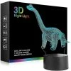 Unbranded Lampe Dinosaure 3d Veilleuse, Lampe De Table De Chevet Décorative à Led Pour Les Enfants Chambre Cadeaux D’anniversaire De Noël Pour Les Garçons Filles Enfant
