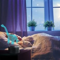 Unbranded Lampe Dinosaure 3d Veilleuse, Lampe De Table De Chevet Décorative à Led Pour Les Enfants Chambre Cadeaux D’anniversaire De Noël Pour Les Garçons Filles Enfant -Glass Vases Boutique de vente 691416193 max