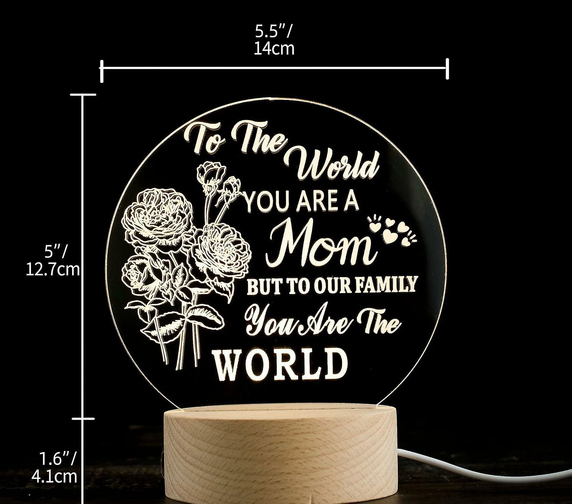 Unbranded Cadeaux De Maman, Cadeaux Pour Maman Lampe De Veilleuse, Cadeaux D’anniversaire De Maman, Anniversaire Fête Des Mères Cadeaux De Saint-valentin Cadeaux Pour Maman / Maman / Mère De 2 Unbranded Cadeaux De Maman, Cadeaux Pour Maman Lampe De Veilleuse, Cadeaux D’anniversaire De Maman, Anniversaire Fête Des Mères Cadeaux De Saint-valentin Cadeaux Pour Maman / Maman / Mère De – Image 2