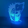 Unbranded Nouveau 3d Night Light Anime Fait à La Main Usb Black Touch Télécommande 16 Couleurs Creative Small Table Lampe 4 Noir Télécommande 16 Couleurs