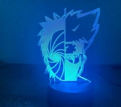 Unbranded Nouveau 3d Night Light Anime Fait à La Main Usb Black Touch Télécommande 16 Couleurs Creative Small Table Lampe 4 Noir Télécommande 16 Couleurs