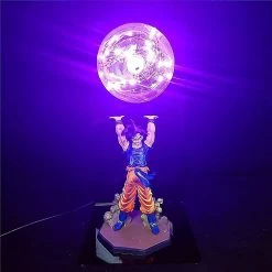 Unbranded Anime Dragon Ball Son Goku Led Cartoon Lampe De Table Super Saiyan Pvc Action Figure Modèle De Collection Jouet Veilleuse Pour Enfants Cadeau Décor Lampe -Glass Vases Boutique de vente 691417458 max