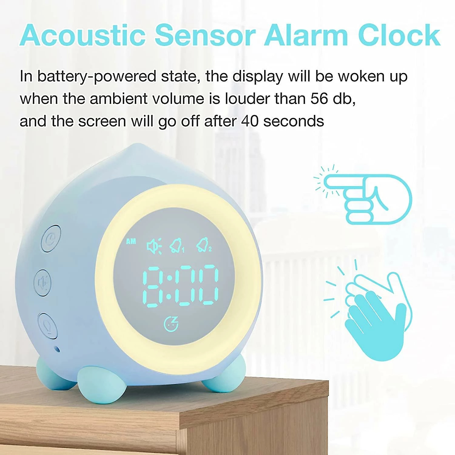 Unbranded Réveil Pour Enfants, Lampe De Réveil Numérique LED Avec Charge USB / Réveil Réglable Snooze Et Lampe De Chevet Pour Filles Garçons, Temps D’affichage Automatique, Dat 5 Unbranded Réveil Pour Enfants, Lampe De Réveil Numérique LED Avec Charge USB / Réveil Réglable Snooze Et Lampe De Chevet Pour Filles Garçons, Temps D’affichage Automatique, Dat – Image 5