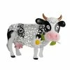 Unbranded Daisy Cow Garden Statue White Creative Metal Figurine Intelligent Lampe Imperméable à L’eau 28 X 11 X 18 Cm