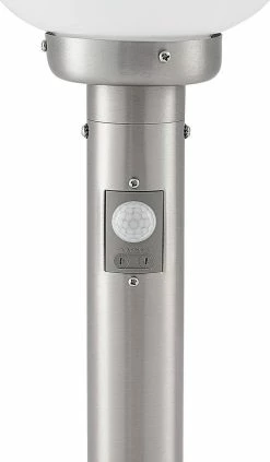 ELC - Lampe D'extérieur - 1lumière - Acier Inoxydable, Verre - H: 45 Cm - E27 - Acier Inoxydable, Blanc -Glass Vases Boutique de vente 700x1200