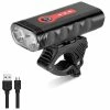 Unbranded Lumière De Vélo, Lampes De Vélo Rechargeables USB Lampe Frontale Lampe Frontale, 2400 Lumens, 4 Modes, Ip65 étanche
