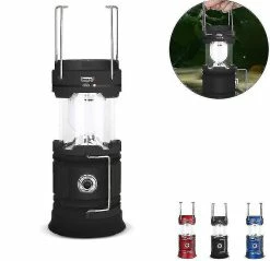 Unbranded 2023 Led Pliable Camping Tente Lumière Portable Pêche Lumière Lampe De Poche Nuit Lumière Camping LumièreNoir