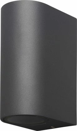 Mantra Kandachu Applique Murale D'Extérieur Ronde - Incl. 2x Philips Hue White & Color Ambiance - Applique Murale - Eclairage Jardin LED - Lampe D'Extérieur - Anthracite -Glass Vases Boutique de vente 706x1200