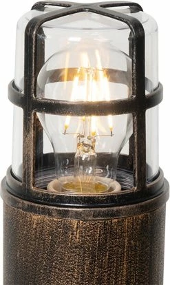 QAZQA Kiki - Lampe D'extérieur Sur Pied Moderne | Lampadaire D'extérieur - 1 Lumière - H 500 Mm - Or/ Laiton - Éclairage Extérieur -Glass Vases Boutique de vente 716x1200 1